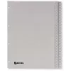 Rexel PP register, sivý, numerický, sivý, A4, 225 mm, 300 mm, 7 mm, 1 ks