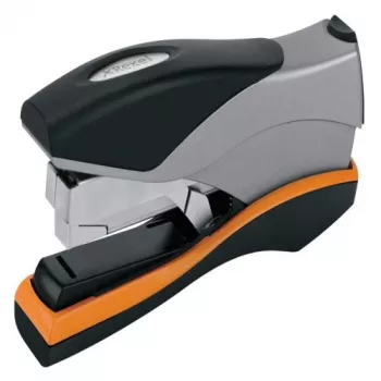 Rexel zošívačka manuálna Optima 40 Low Force strieborná/čierna, 40 listov, čierna, oranžová, strieborná, kov, 7 cm, 600 g, 40 x 190 x 80 mm