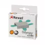 Rexel sponky Odyssey balenie 2500 ks, balík sponiek, 2500 sponiek, oceľ, strieborná, 60 listov, 130 g