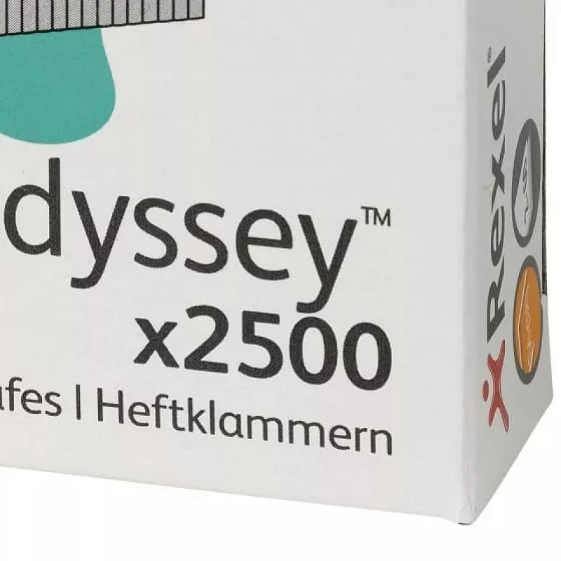 Rexel Odyssey 2100050 spony, pozinkovaná oceľ, 2500 ks
