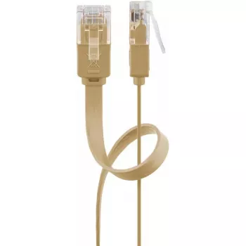 Sieťový kábel Goobay 95879 svetlohnedý 0,5 m Cat6 U/UTP