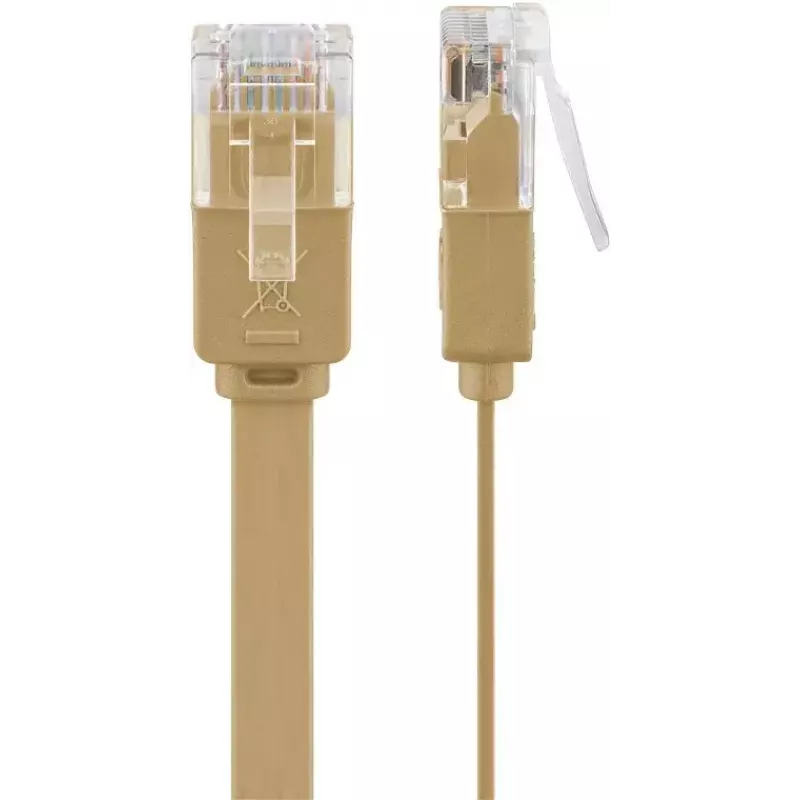 Sieťový kábel Goobay 95882 svetlohnedý 1,5 m Cat6 U/UTP
