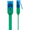 Plochý patch kábel Goobay CAT 6A U/UTP zelený 5m