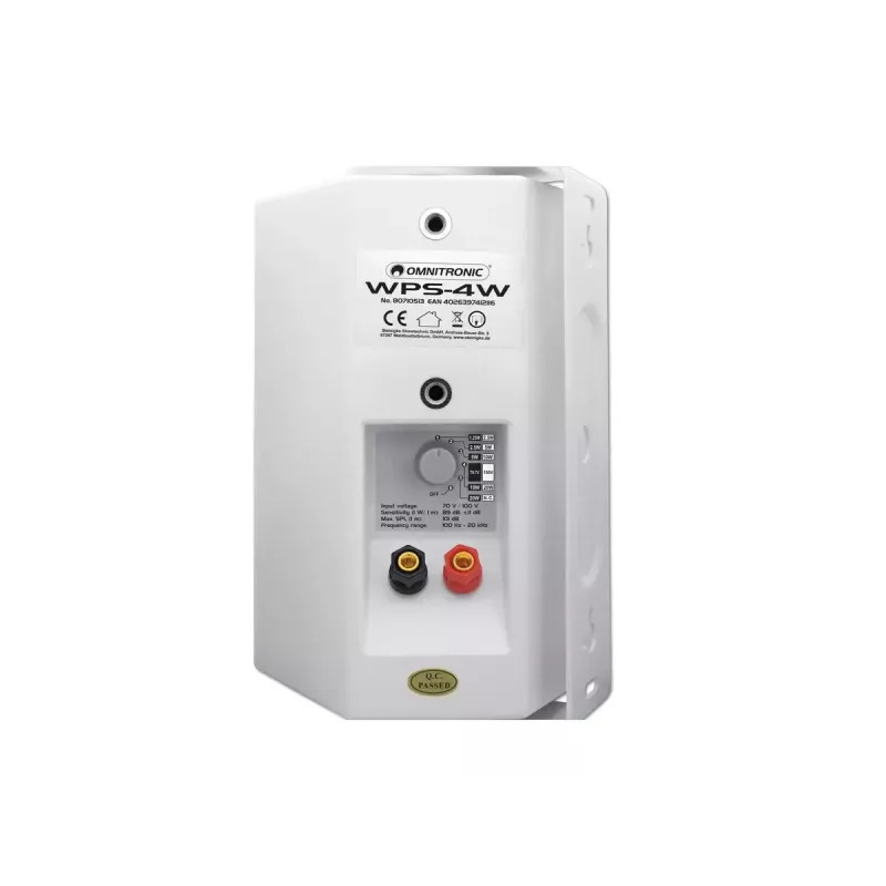 2-pásmový reproduktor Omnitronic 80710513 biely káblový 20 W