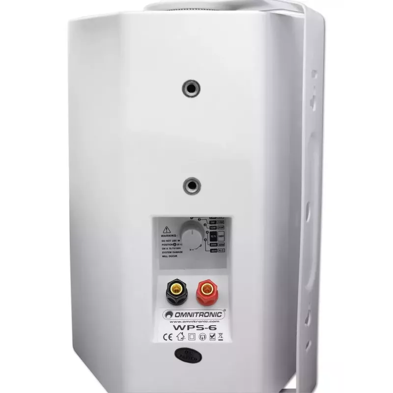 2-pásmový reproduktor Omnitronic 80710533 biely káblový 40 W