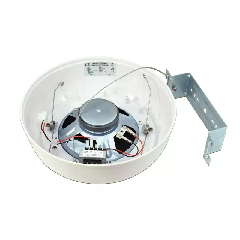 Širokopásmový reproduktor Omnitronic 80710442 biely káblový 10 W