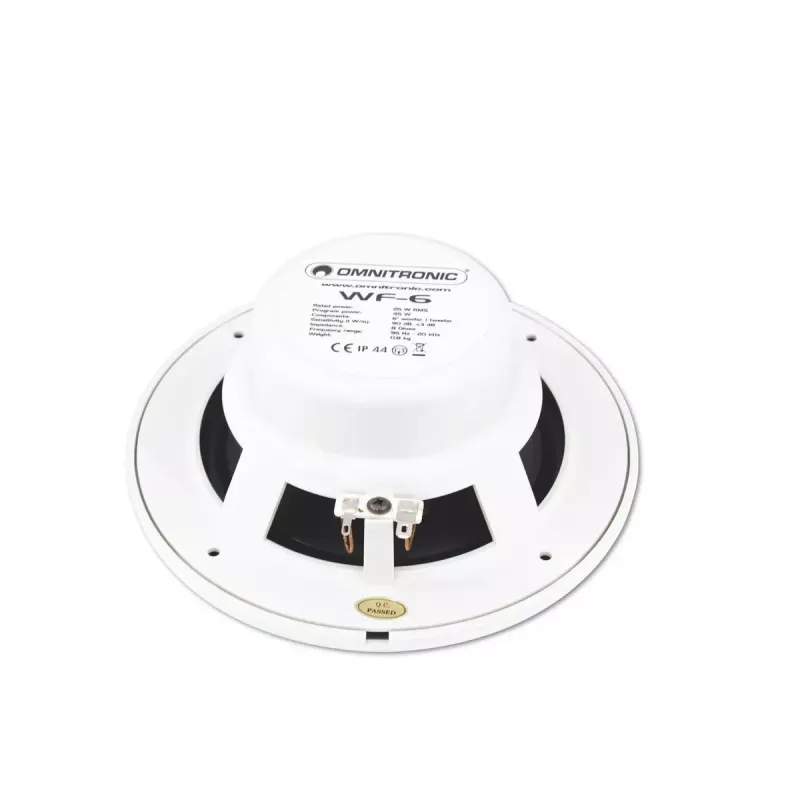 2-pásmový reproduktor Omnitronic 80710865 biely káblový 25 W