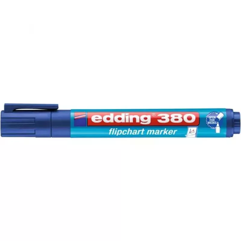 Edding 380 popisovač na flipchart, 1,5–3,0 mm, modrý