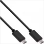 InLine USB 3.1 Type-C, 2 m USB kábel USB 3.2 Gen 2 (3.1 Gen 2) USB C čierna
