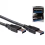 USB kábel ACT USB 3.0 A konektor samec - USB A konektor samec 0,50 m