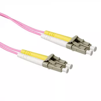 ACT 0,5 m LSZH multimódové 50/125 OM4 optické patch kábel duplex s LC konektormi