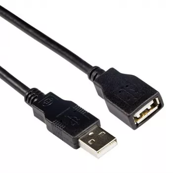 USB 2.0 A konektor samec - USB A konektor samica čierny 3,00 m ACT SB0036