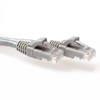 ACT sivá 4 metre U/UTP CAT6 patch kábel snagless s RJ45 konektormi