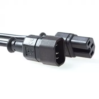 ACT Powercord C14 - C15 čierny 1,2 m