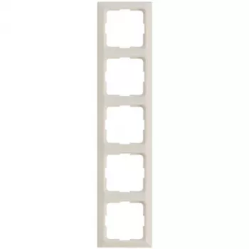 Legrand rám 5-násobný pre modulárne vypínače a zásuvky, model 776005, farba mandľová biely