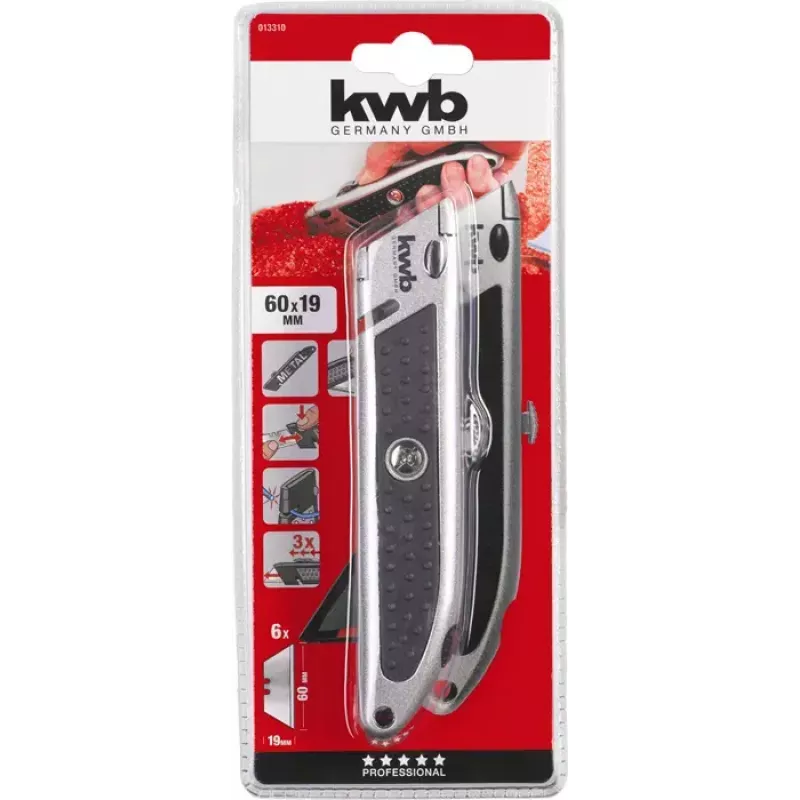 Nôž na rezanie KWB 013310 160 mm dĺžka 6 cm čepeľ 1,9 cm šírka