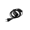 Napájací kábel Eurolite 51100666 čierny 1,7 m H05VV-F 230 V
