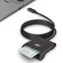 ACT Externá USB-C čítačka čipových kariet eID, čierna