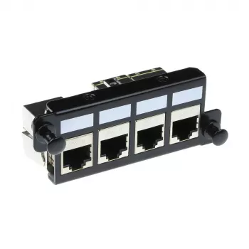 ACT Adaptérový panel pre 4 x Keystone FTP, adaptér, čierny, 1 ks