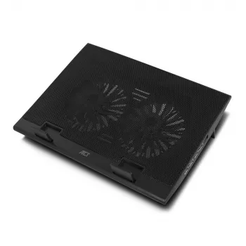 Stojan na notebook ACT AC8105 s ventilátorom, výškovo nastaviteľný, 2 polohy, 4-portový hub