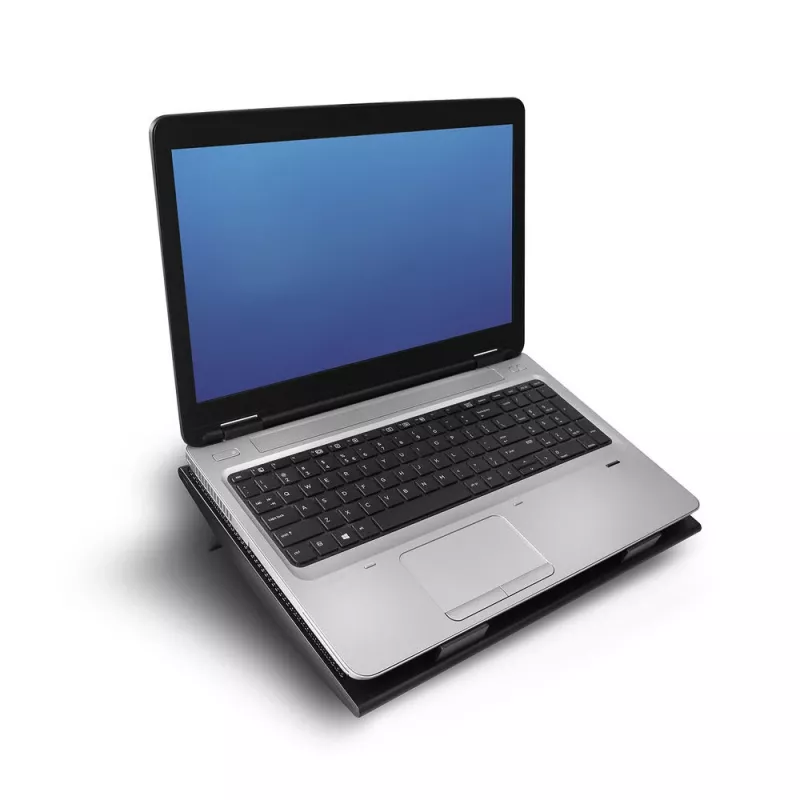 Stojan na notebook ACT AC8105 s ventilátorom, výškovo nastaviteľný, 2 polohy, 4-portový hub