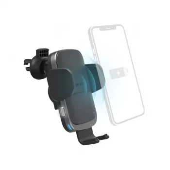 Hama FC10 Motion smartfón čierny, metalický zapaľovač cigariet bezdrôtové nabíjanie rýchle nabíjanie auto