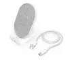 Hama QI-FC10S-Fab smartfón biely USB bezdrôtové nabíjanie rýchle nabíjanie pre interiér