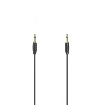 Audiokábel Hama 00205264 5m 3,5 mm konektor samec na konektor samec čierna