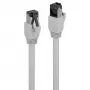 Lindy 47446 prepojovací kábel Cat8.1 S/FTP (PiMF), RJ-45 (M) na RJ-45 (M), bez halogénov, 5 m, sivý