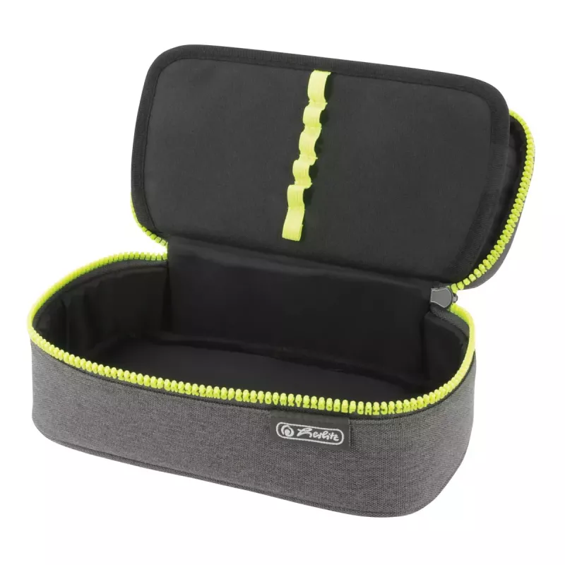 Peračník Herlitz beatBox ABC polyester sivý žltý 225x120x70mm