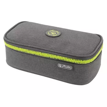 Peračník Herlitz beatBox ABC polyester sivý žltý 225x120x70mm