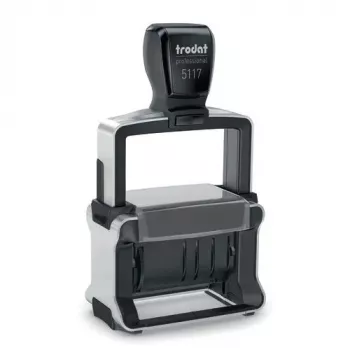 Samofarbiaca textová/dátumová pečiatka Trodat 5117 — odtlačok 4 x 46 mm, veľkosť 89×52×160 mm