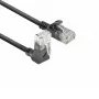 ACT čierny 3 metre U/UTP CAT6A LSZH Slimline patch kábel s RJ45 DC4903