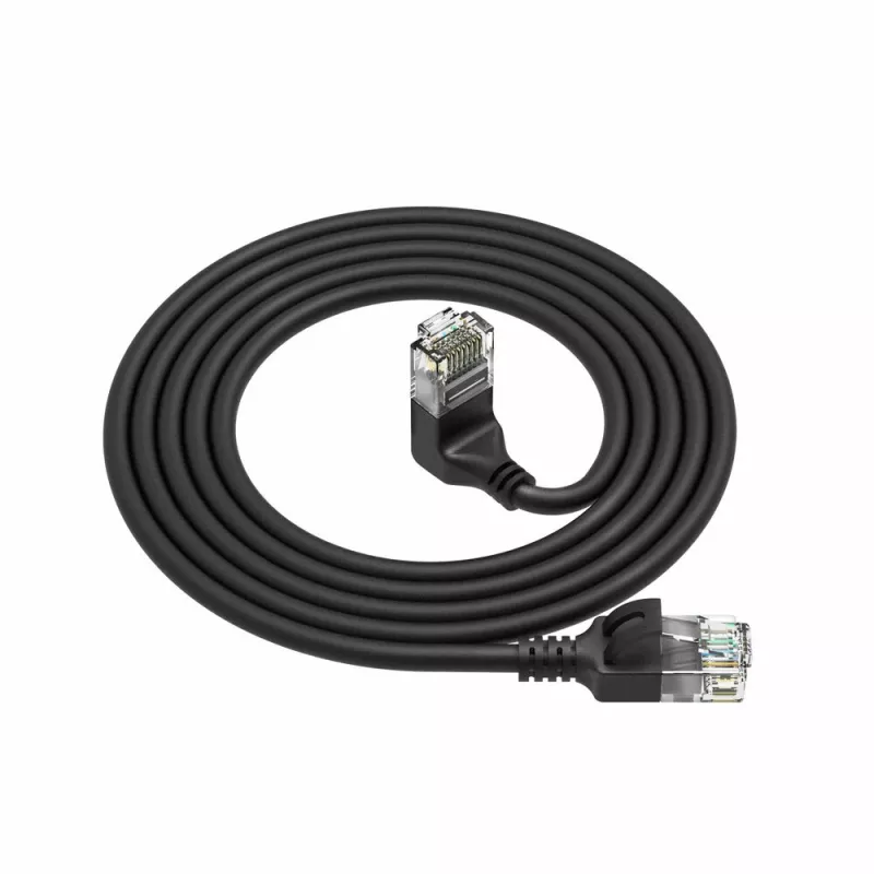 ACT čierny 3 metre U/UTP CAT6A LSZH Slimline patch kábel s RJ45 DC4903
