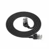 ACT čierny 0,25 metra U/UTP CAT6A LSZH Slimline patch kábel s DC4952