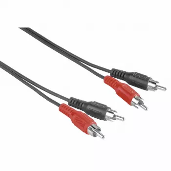 Hama 00205087 Audio kábel 5 m 2 x RCA čierna
