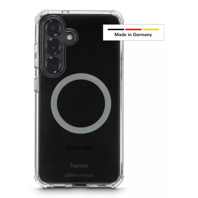 Hama 00080590 Extreme Protect magnetické puzdro pre Samsung Galaxy S25+, priehľadné