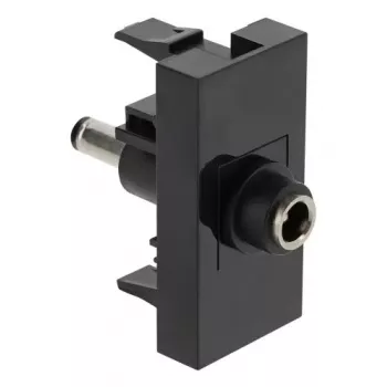 DeLOCK Easy 45 zásuvka DC čierna konektor samica konektor samec 45mm