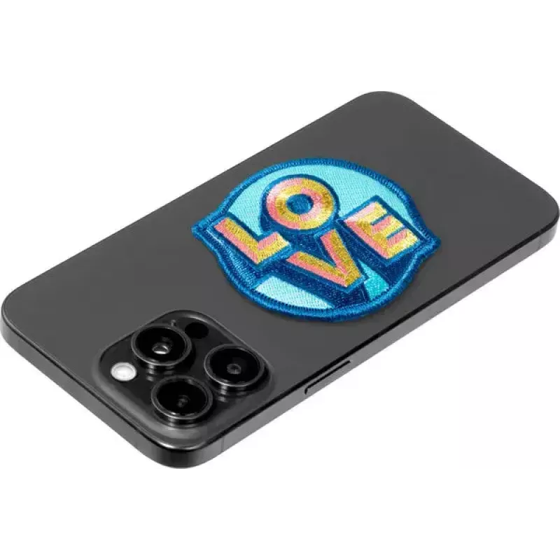 Odznak LAUT MAGMOJI Aqua/žltý látkový plyšový odznak, 1 ks