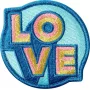 Odznak LAUT MAGMOJI Aqua/žltý látkový plyšový odznak, 1 ks