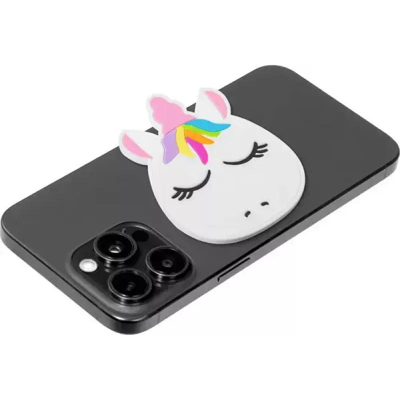Odznak LAUT MAGMOJI — dekoratívna PVC nálepka v bielej, kompatibilná s MagSafe