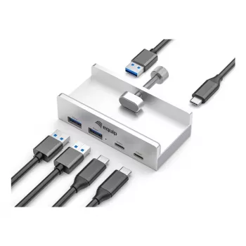 Equip 128967 rozbočovač USB 3.2 Gen 1 (3.1 Gen 1) Type-A 5000 Mbit/s hliník