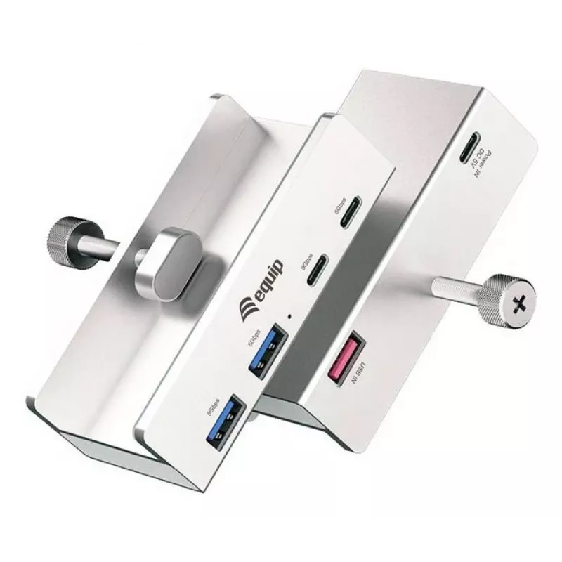 Equip 128967 rozbočovač USB 3.2 Gen 1 (3.1 Gen 1) Type-A 5000 Mbit/s hliník