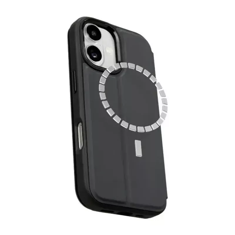 Puzdro s klopou LAUT MAGFOLIO pre iPhone 17 16 cm čierna