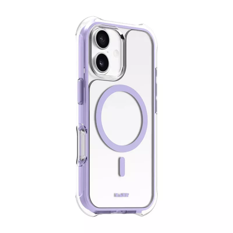 LAUT AERO PROTECT puzdro iPhone 17 16 cm fialová priehľadný