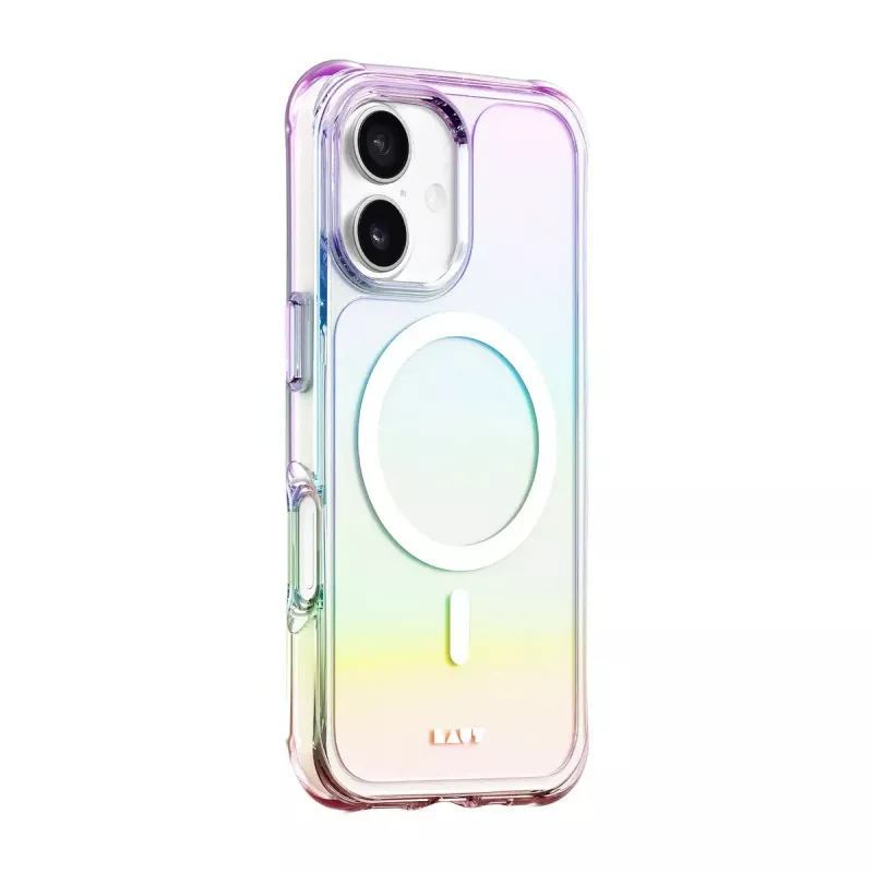 LAUT Aero Holo puzdro pre iPhone 17, kompatibilné s MagSafe, polykarbonát/TPU, Holo Pearl
