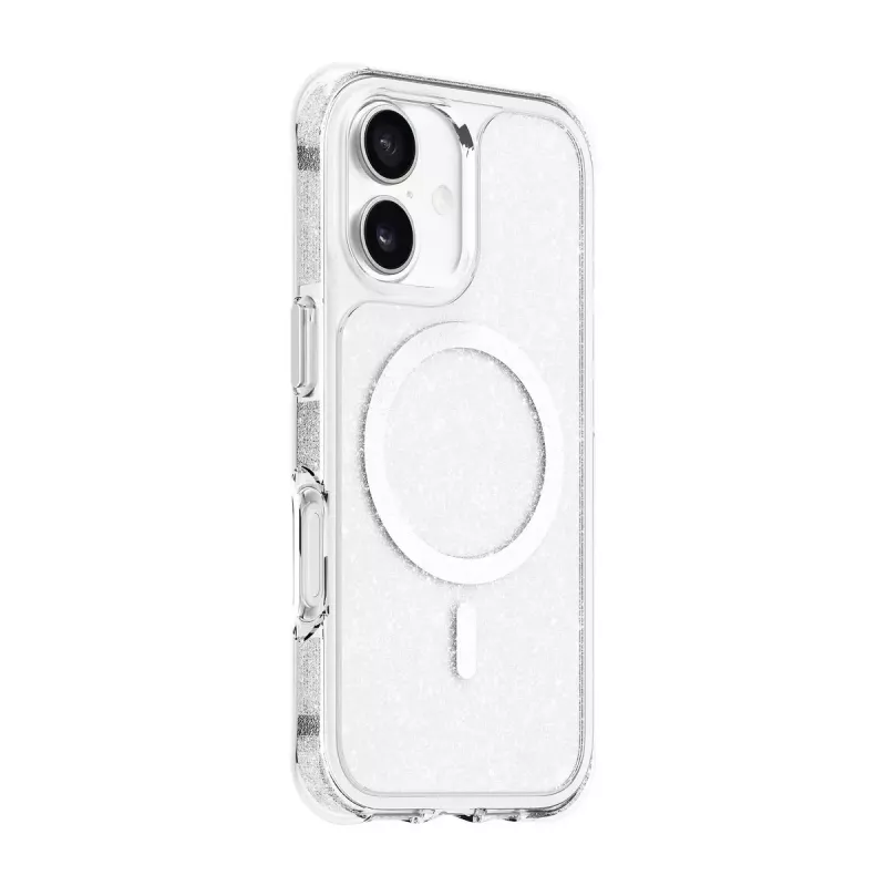 Kryt LAUT AERO SPARKLE iPhone 17 16 cm strieborný priehľadný