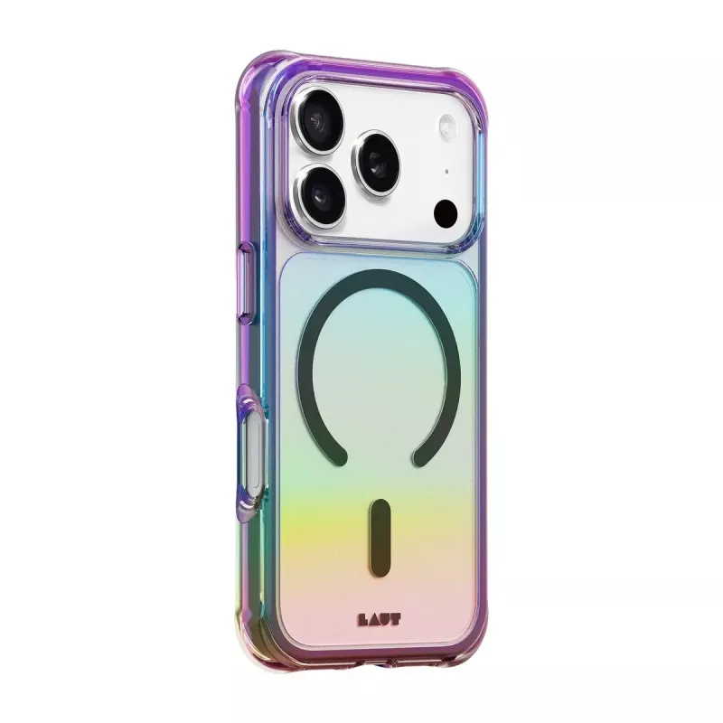 Puzdro LAUT Aero Holo pre iPhone 17 Pro, kompatibilné s MagSafe, polykarbonát/TPU, Holo Midnight