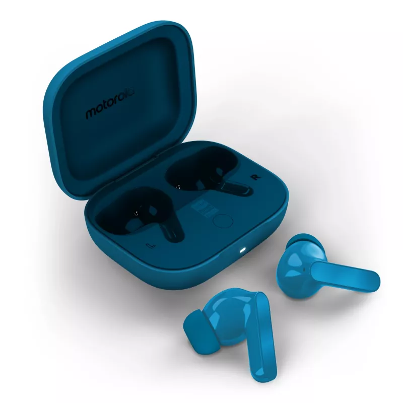 Motorola Moto Buds Bass headset True Wireless Stereo (TWS) in-ear slúchadlá hovory/hudba Bluetooth modrá