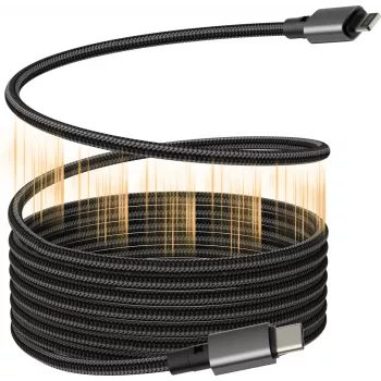 Vision TC 1MLTGMAG/BL magnetický kábel Lightning, 1 m, čierny